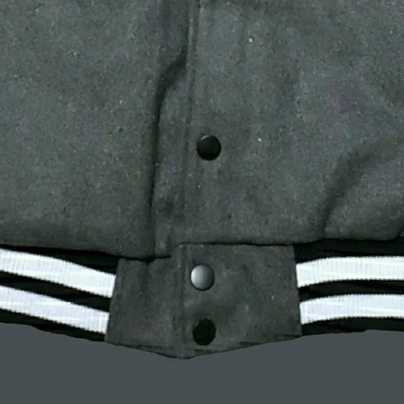 Reason Charcoal Bomber Jacket with Embroidered Designs $159 - Picture 6 of 6